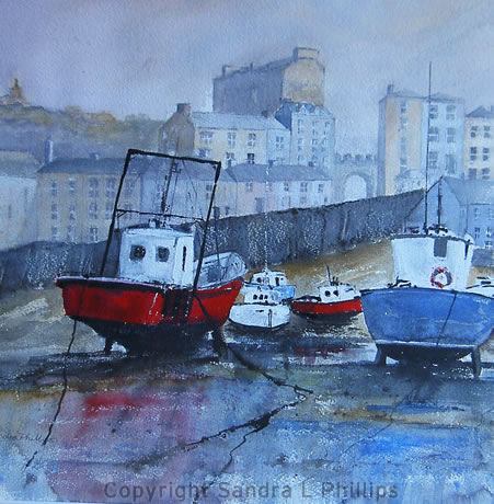 Waiting for the Tide, Tenby Harbour